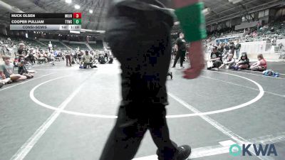 70 lbs Consolation - Huck Olsen, Mojo Grappling Academy vs Cooper Pulliam, TTWC Red