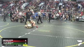 85 lbs 5th Place Match - Bryson Coyer, Michigan West WC vs Tyler Bradley, Climax-Scotts WC