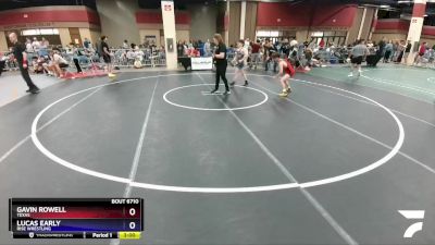 100 lbs Round 2 - Gavin Rowell, Texas vs Lucas Early, Rise Wrestling