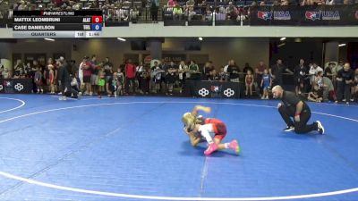 62 lbs Quarters - Mattix Leombruni, Alber Athletics vs Case Danielson, Texas Elite
