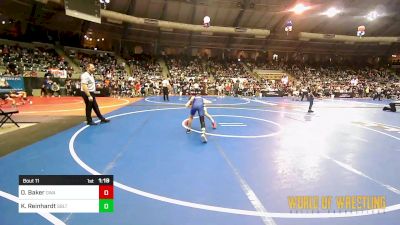 84 lbs Round Of 64 - Oliver Baker, Oklahoma Wrestling Academy vs Karson Reinhardt, Sebolt Wrestling Academy