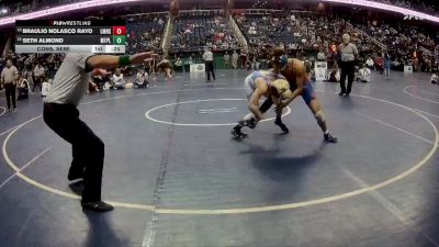 2A 126 lbs Cons. Semi - Braulio Nolasco Rayo, Louisburg Magnet High School vs Seth Almond, Mt Pleasant