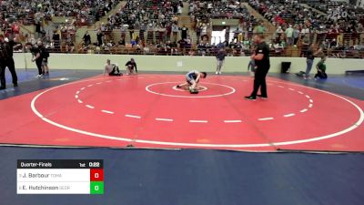 100 lbs Quarterfinal - Jonas Barbour, Tomahawk Wrestling Club vs Evans Hutchinson, Georgia