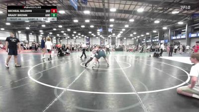 182 lbs Rr Rnd 2 - Micheal Baldwin, Team Shutt vs Brady Brown, All-American Wrestling Club HS