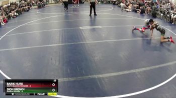 75 lbs Round 3 (6 Team) - Dion Brown, Kansas Mamba vs Barik Hurd, South Dakota Thunder