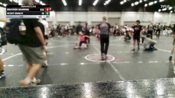 132 lbs Round 5 (6 Team) - Brayden Manning, Backyard Brawlers Gold vs Wyatt Bunch, Refinery Wrestling