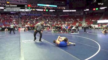 3A-126 lbs Cons. Round 2 - Gabe Showers, Council Bluffs Abraham Lincoln vs Caiden Lounsberry, Cedar Falls