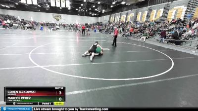 126 lbs Cons. Round 2 - Cohen Iczkowski, Mosinee vs Marcos Perez, Lane Tech (IL)