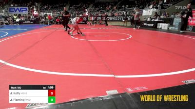 65 lbs Semifinal - Jessie Kelly, Monster Garage vs Julie Fleming, Mat Assassins