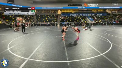 170 lbs Champ. Round 2 - Molly Carlson, Iowa City High vs Addison Bowman, Prairie, Cedar Rapids