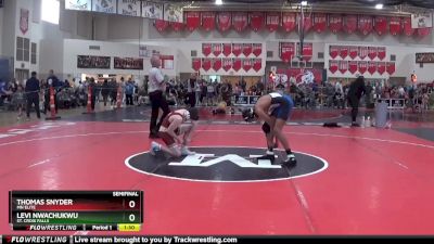 155 lbs Semifinal - Thomas Snyder, MN Elite vs Levi Nwachukwu, St. Croix Falls