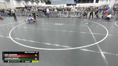 67 lbs Champ. Round 1 - Zander Braun, Mat Pack Wrestling Club vs Levi Jackson, Moen Wrestling Academy