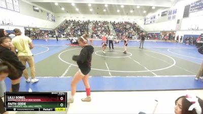 110 lbs Champ. Round 1 - Faith Seide, San Clemente High Girls Wrestl vs Lilli Sobel, Huntington Beach High School