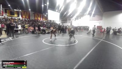 120 lbs Cons. Round 1 - Nathan Espiritu, West Torrance vs Jacob Castillo, Cabrillo