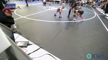 43-46 lbs Quarterfinal - Olivia Jones, HURRICANE WRESTLING ACADEMY vs Jackson Tackett, Morris Wrestling Association