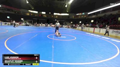 63 lbs Cons. Semi - Brantley Wagner, Prescott Valley Bighorns vs Luke Johnson, Chargers Wrestling Club