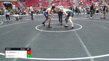 225 lbs Round 1 - Kaiden Marshall, WR - Topeka Blue Thunder vs Carson Barnes, TEAM CENTRAL