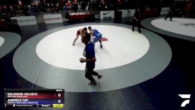 70 lbs Cons. Round 4 - Salvador Velasco, Panther Wrestling vs Andreaz Hay, Ground Creatures Wrestling