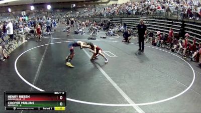 65 lbs Finals (8 Team) - Cooper Mullins, Kentucky vs Henry Riesen, Indiana Blue