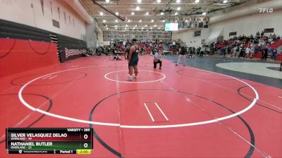 285 lbs Semifinal - Silver Velasquez DeLao, Overland vs Nathaniel Butler, Overland