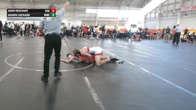 144 lbs Round 6 (8 Team) - Aden Reichart, Gettysburg vs Zaiden Lockard, Wrecking Crew WC