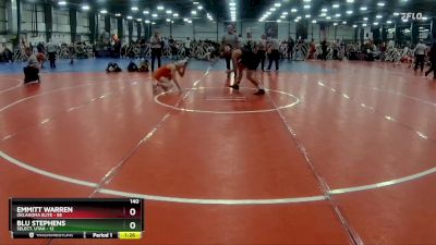 140 lbs Rd# 4- 2:00pm Friday Final Pool - Blu Stephens, SELECT, Utah vs Emmitt Warren, Oklahoma Elite