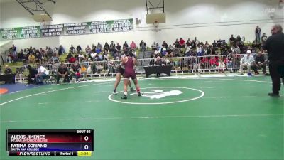 145 lbs Quarterfinal - Alexis Jimenez, Mt. San Antonio College vs Fatima Soriano, Santa Ana College