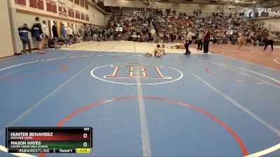 165 lbs Champ. Round 2 - Mason Hayes, Campo Verde High School vs Hunter Benavidez, Boulder Creek