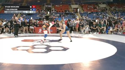 140 lbs Champ. Rd Of 32 - Kylee Wicklund, Washington vs Ava Strayer, Indiana