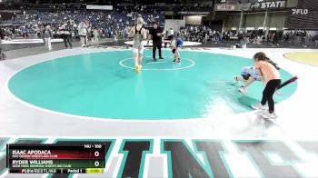 100 lbs Semifinal - Ryder Williams, Deer Park Ironman Wrestling Club vs Isaac Apodaca, Mat Demon Wrestling Club