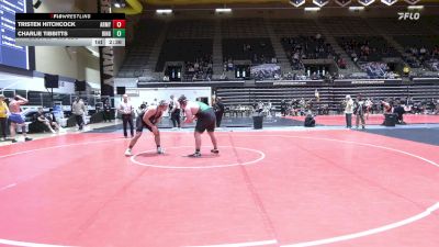 285 lbs Round Of 16 - Tristen Hitchcock, Army vs Charlie Tibbitts, Binghamton