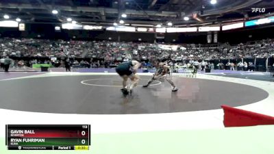 113 lbs Cons. Round 2 - Ryan Fuhriman, Kuna vs Gavin Ball, Riverton