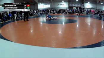 135 lbs Semifinal - Alora Strauser, Archbishop Alter High School vs Nevaeh Wilson, Garrett