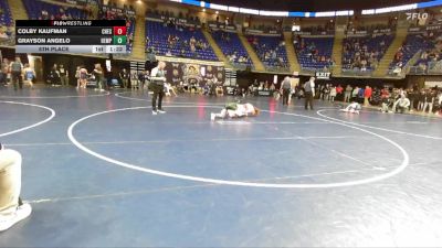 117 lbs 5th Place - Colby Kaufman, Chestnut Ridge vs Grayson Angelo, Hempfield