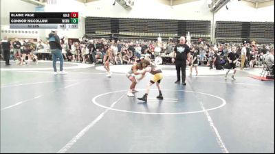 53 lbs Rr Rnd 7 - Blaine Page, All I See Is Gold Academy Stars - ESC vs Connor McCollum, Wrecking Crew Wrestling Academy - ESC