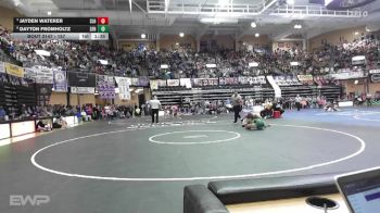 157 lbs Quarterfinal - Jayden Waterer, Silver Lake HS vs Dayton Fromholtz, St. Francis HS