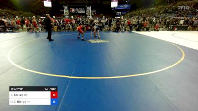 120 lbs Cons 32 #2 - Elijah Collick, MD vs Gage Bjerga, MN