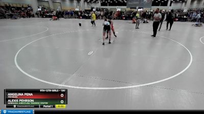 130 lbs Cons. Round 5 - Alexis Pehrson, Nebraska Wrestling Training Center vs Angelina Pena, Michigan