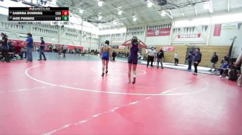 110 lbs Cons. Round 2 - Sabrina Downing, College Park vs Jade Finneke, Newark Memorial