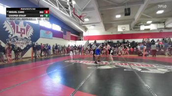 Boys 217 lbs Champ. Round 1 - Cooper Staup, West Valley Boys vs Miguel Caro, Orland Boys