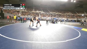 217-D2 3rd Place Match - Matthew Cerda, Canyon View High School vs Samuel Nez, Glendale High School