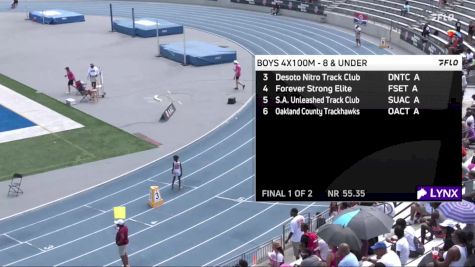 Youth Boys' 4x100m Relay Championship, Finals 1 - Age under 8