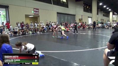 120 lbs Round 1 (6 Team) - Raegan Hatch, Patriots WC White vs Caroline Farris, Feelin Peachy