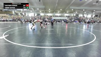 135 lbs Quarterfinal - Matthew Parker, Cumberland Co Youth WC vs Emmit Sutton, Fairview Jackets Youth Wrestling