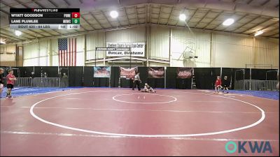64 lbs Quarterfinal - Wyatt Goodson, Powerhouse Blue vs Lane Plumlee, Mustang Bronco Wrestling Club