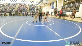 52 lbs Quarterfinal - Daxton Houston, Skiatook Youth Wrestling vs Tyr Rodriquez, Salina Wrestling Club