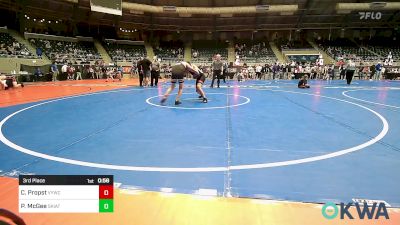 110 lbs 3rd Place - Connor Propst, Verdigris Youth Wrestling vs Peyton McGee, Skiatook Youth Wrestling