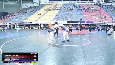 191 lbs Quarters & 1st Wb (16 Team) - Grace Doering, Indiana Tech vs Trinity Tafoya, Eastern Oregon University