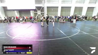 110 lbs Quarterfinal - Evan Brubaker, UT vs Scout Scott, ID