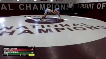 157 lbs Champ. Round 1 - Braeden Hendel, Luther vs Tyler Janssen, UW - Platteville